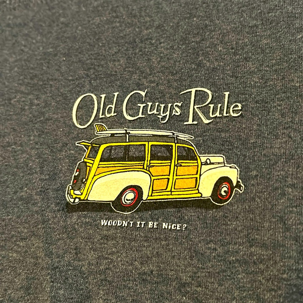 Old Guys Rule “Woodn’t It Be Nice” men’s t shirt size XL